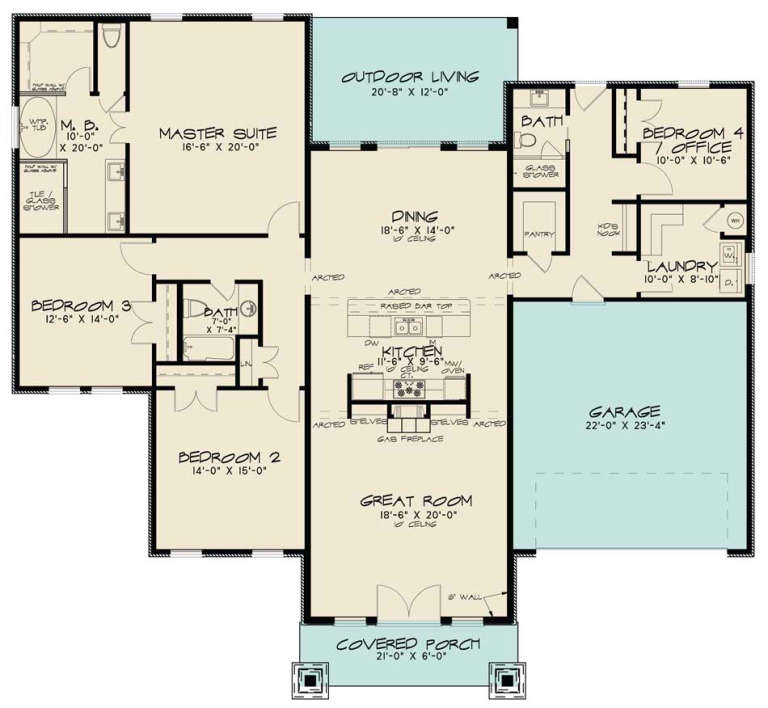 House Plan House Plan #18605 Drawing 1