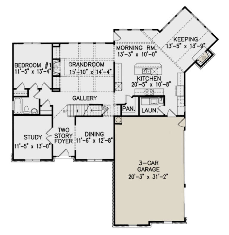 House Plan House Plan #18626 Drawing 1