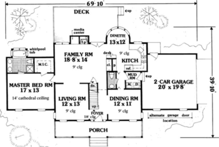 House Plan House Plan #187 Drawing 1