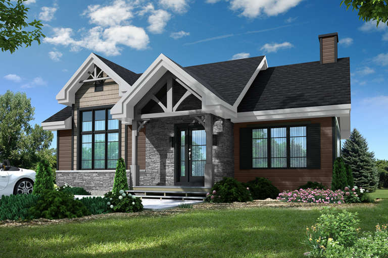 House Plan House Plan #18701 Front Elevation 