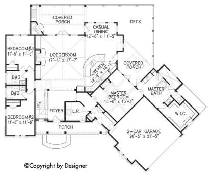 Floorplan 1 for House Plan #699-00084