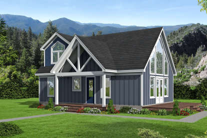 Small House Plan #940-00069 Elevation Photo