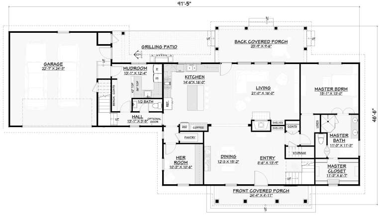 House Plan House Plan #18796 Drawing 1