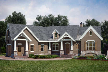 Craftsman House Plan #4195-00002 Elevation Photo