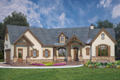 Craftsman House Plan #4195-00003 Elevation Photo
