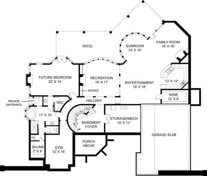 Basement  for House Plan #4195-00012