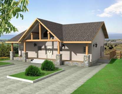 Craftsman House Plan #039-00480 Elevation Photo