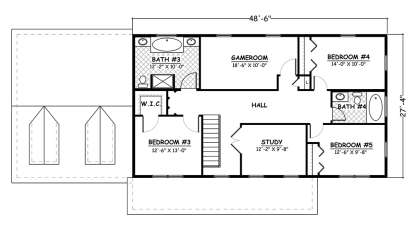 Floorplan 2 for House Plan #526-00058