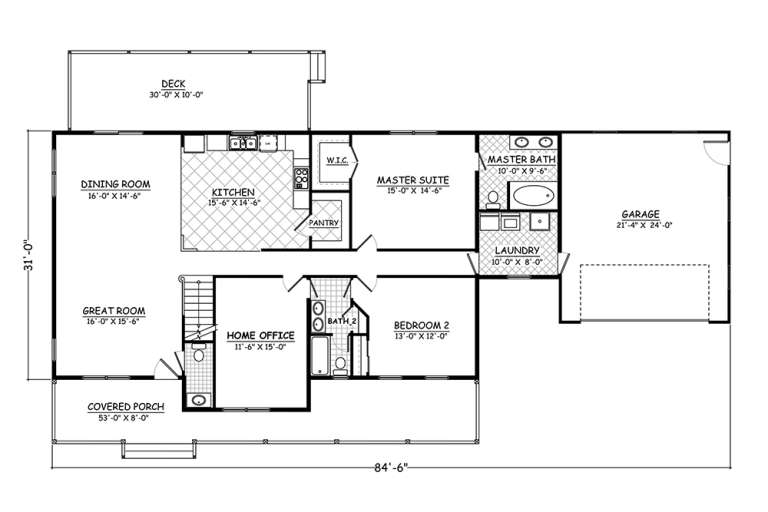 House Plan House Plan #18921 Drawing 1