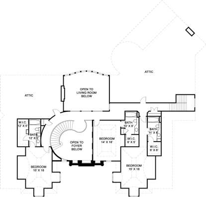 Second Floor for House Plan #4195-00022
