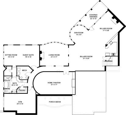 Basement  for House Plan #4195-00022