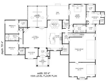 First Floor for House Plan #940-00074