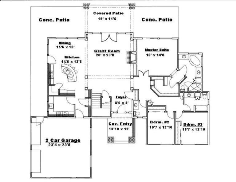 House Plan House Plan #1899 Drawing 1