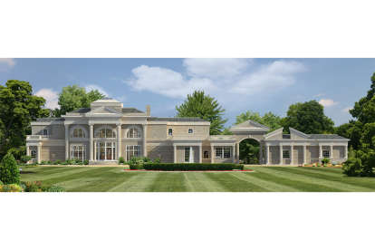 Luxury House Plan #5445-00294 Elevation Photo