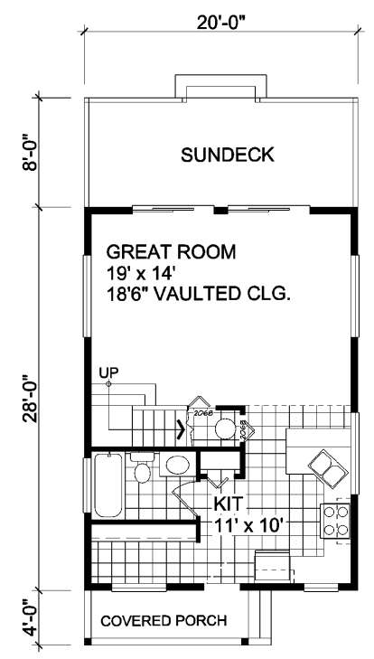 Floorplan 1 for House Plan #4177-00002