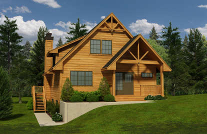 Cottage House Plan #4177-00015 Elevation Photo