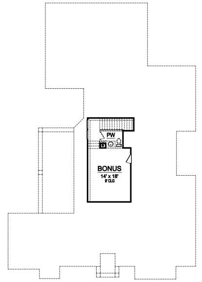 Second floor for House Plan #5445-00313