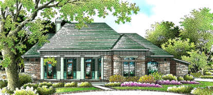 Traditional House Plan #048-00157 Elevation Photo