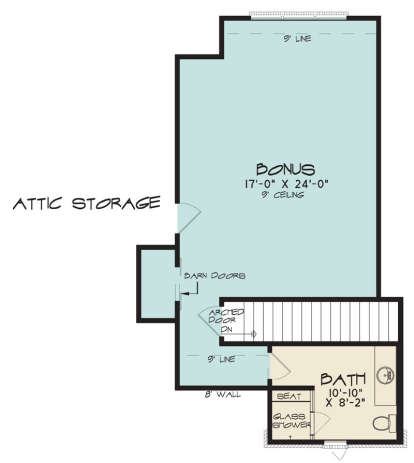 Bonus Room for House Plan #8318-00075