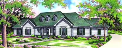 Traditional House Plan #048-00164 Elevation Photo