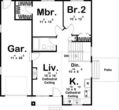 Main Floor for House Plan #963-00166