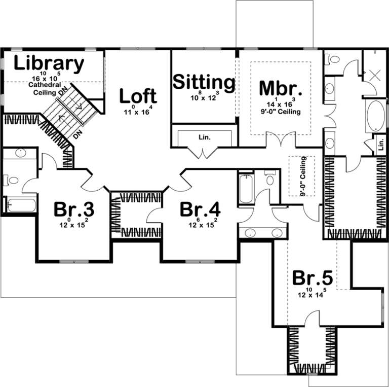 House Plan House Plan #19398 Drawing 2