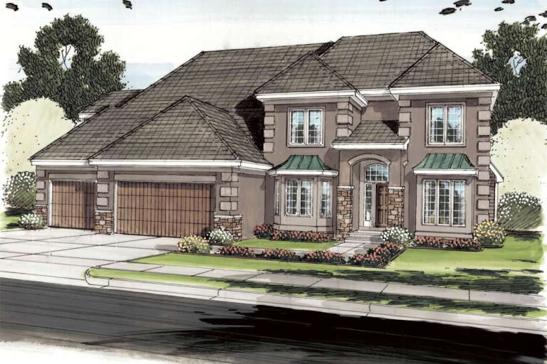 House Plan House Plan #19402 Front Elevation 