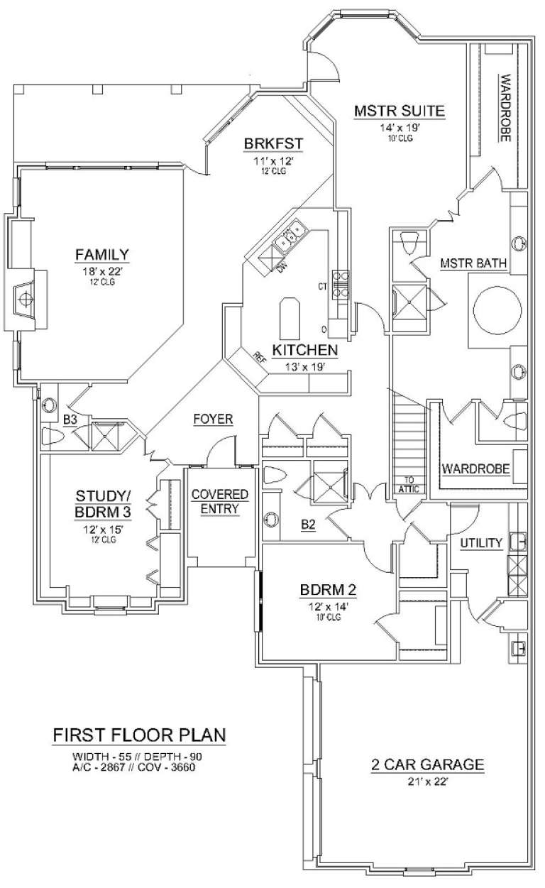 House Plan House Plan #19415 Drawing 1