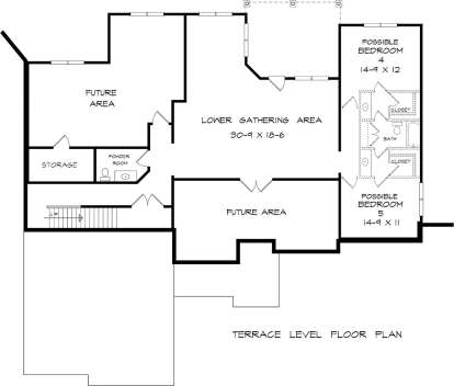 Terrace Level for House Plan #6082-00132