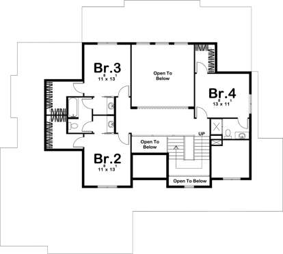 Second Floor for House Plan #963-00264
