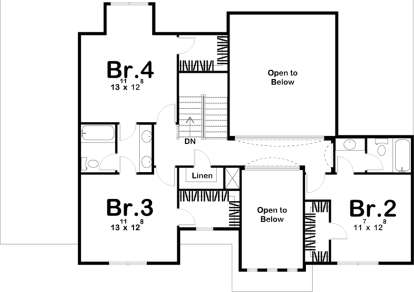 Second Floor for House Plan #963-00267
