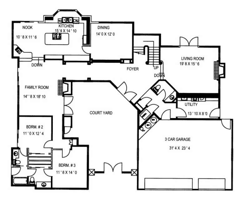 House Plan House Plan #1950 Drawing 1