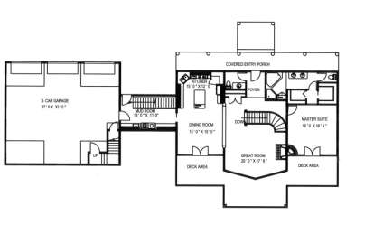 Main Floor for House Plan #039-00513
