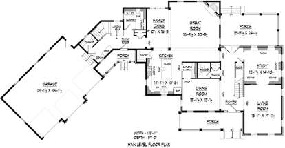 Main Floor for House Plan #6082-00135