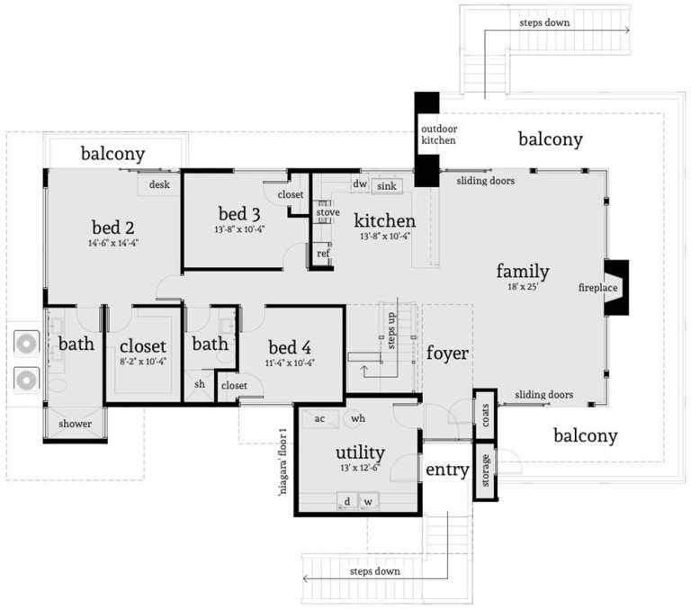 House Plan House Plan #19540 Drawing 1