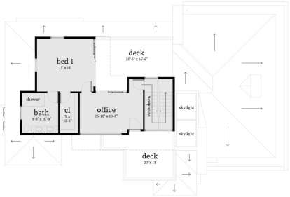 Second Floor for House Plan #028-00128