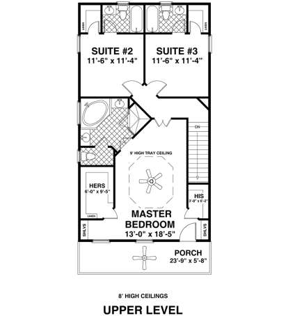 Second Floor for House Plan #036-00242