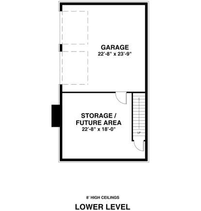 Drive Under Garage for House Plan #036-00242