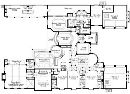 Main Floor  for House Plan #3978-00050