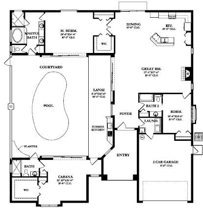 Main Floor  for House Plan #3978-00068