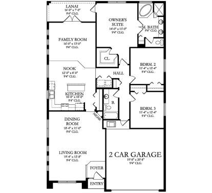 Main Floor  for House Plan #3978-00099