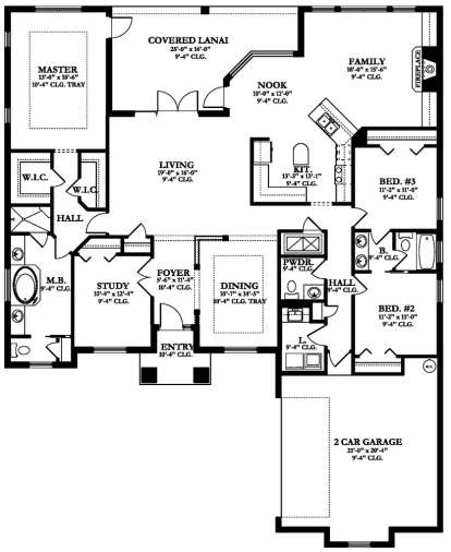 Main Floor  for House Plan #3978-00152