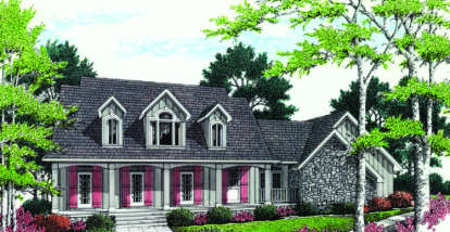 Traditional House Plan #048-00184 Elevation Photo