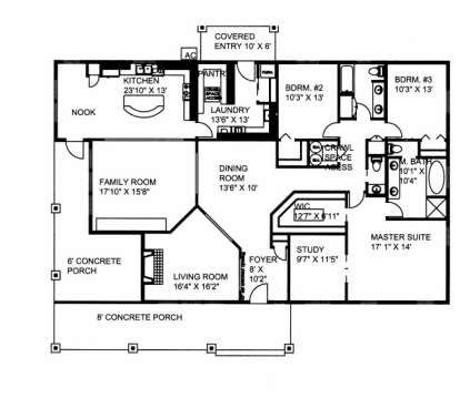 Floorplan for House Plan #039-00532