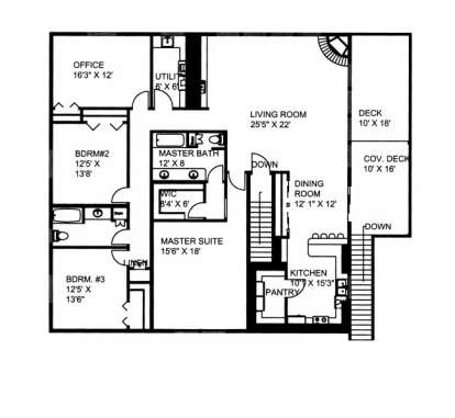 Floorplan for House Plan #039-00533