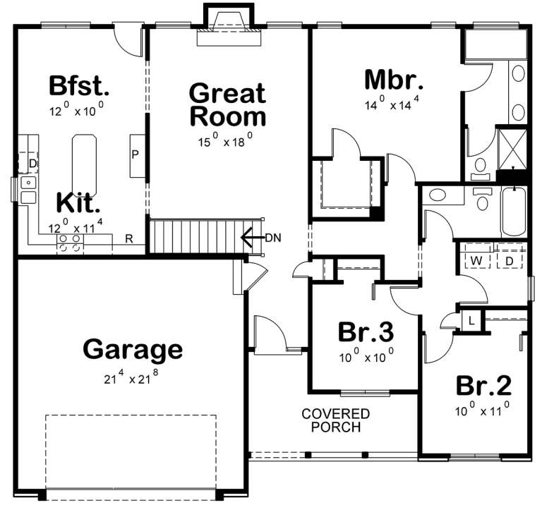 House Plan House Plan #19862 Drawing 1