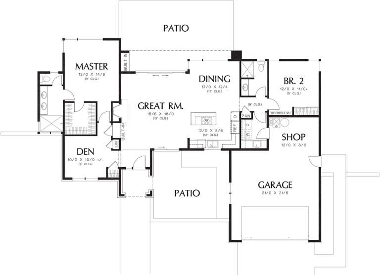 House Plan House Plan #19863 Drawing 1