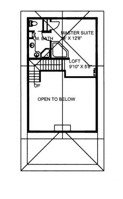 Second Floor for House Plan #039-00539