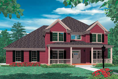 Country House Plan #2559-00734 Elevation Photo