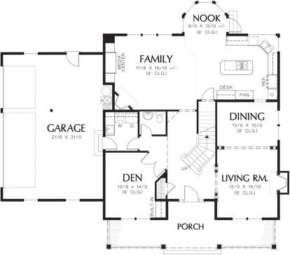 Main Floor  for House Plan #2559-00734